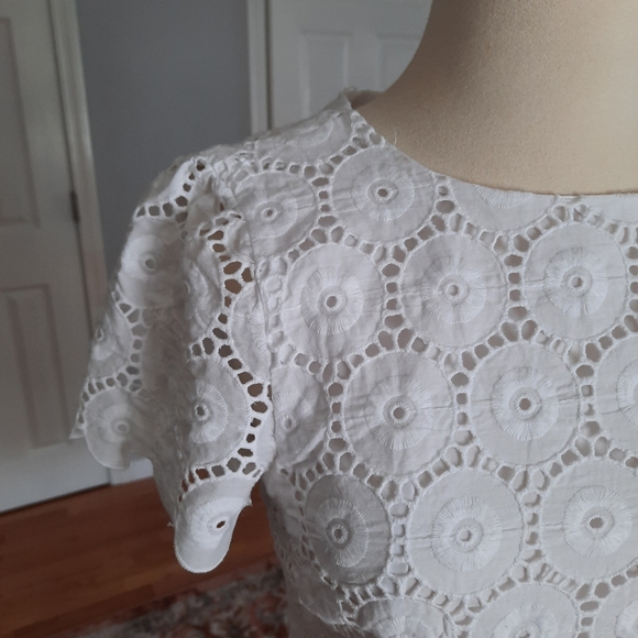 Shoshanna white short eyelid dress - Picture 5 of 8